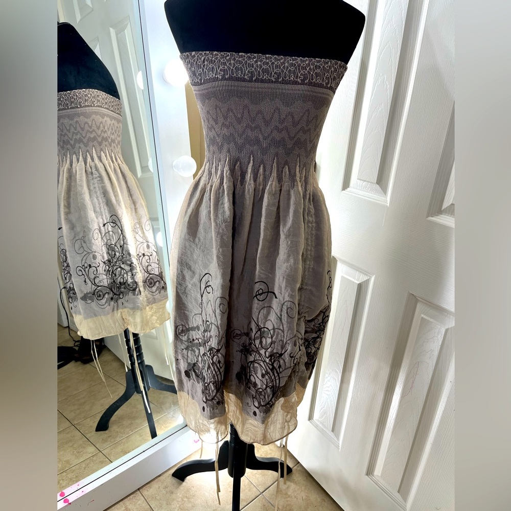 LAPIS One Size Strapless Stretch Top Dress